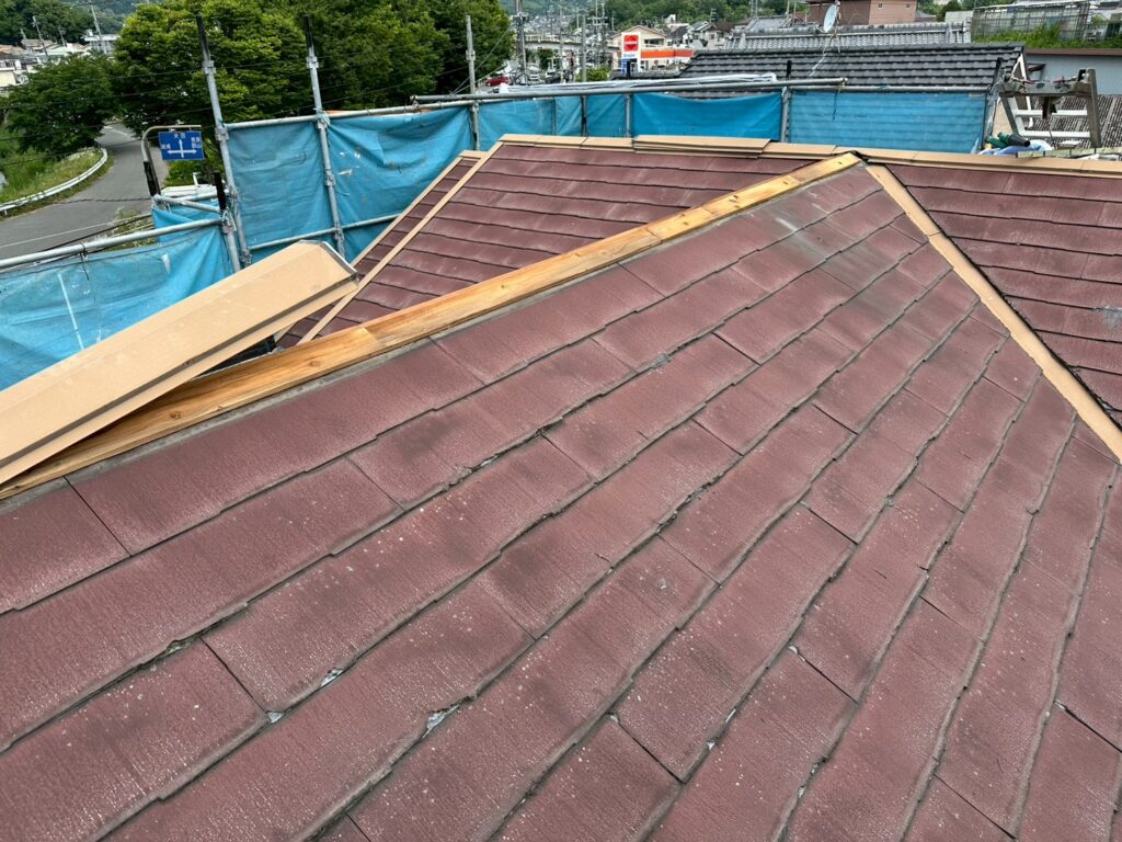 棟包み板金撤去